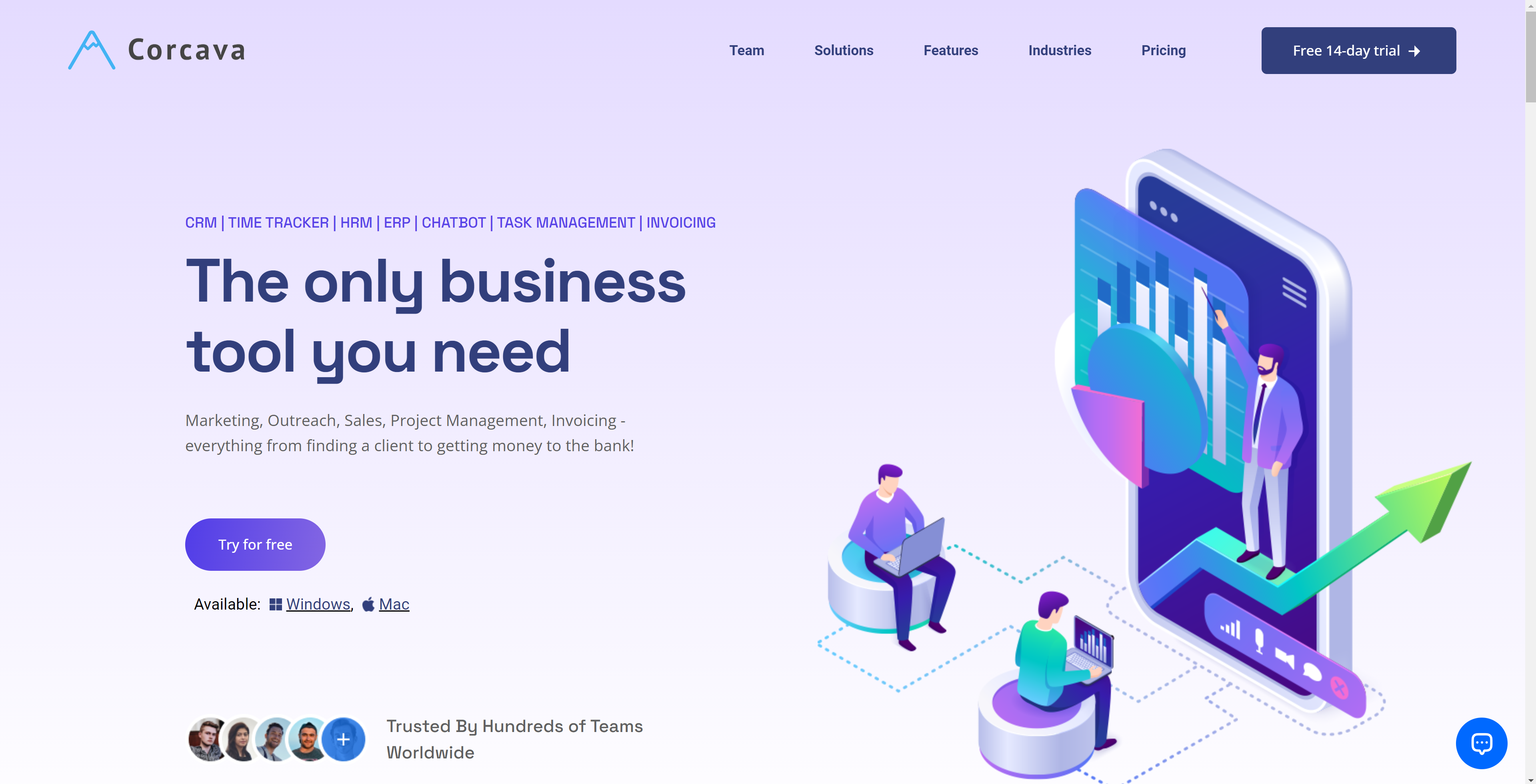 Corcava - SaaS Productivity Platform Development